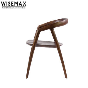 Wisemax đồ nội thất nóng bán Trung Quốc phong cách Đồ nội thất nhà cánh tay ghế óc chó gỗ Ghế ăn cho khách sạn phòng ăn - Product Image 3