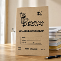 Cahier d'exercices scolaire africain personnalisé, agrafé, lignage Seyès, couverture cartonnée, fournisseur de cahiers d'écriture pour étudiants