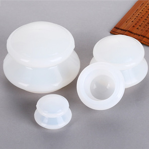 Zhk Elastic Cupping <b>Set</b> 4 Pieces Silicone Negative Pressure Health <b>Massage</b> Therapy Kit - Product Image 3