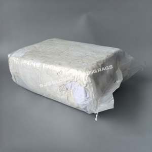 Trapos de Algodón Blanco para Uso Industrial, Trapos de Algodón Recortados para Limpieza, Trapos de Algodón Industriales 25kg - Product Image 1