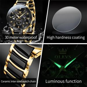   Reloj de Lujo para Hombre 7004, con Logotipo Personalizado ODM, Resistente al Agua, Luminoso, Clásico, de Cerámica, de Cuarzo, para Caballero - Product Image 5
