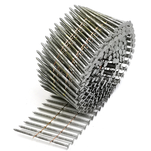 Bobina de clavo de acero con revestimiento amarillo Anillo liso Tornillo Vástago Espiral Cabeza plana Punta de diamante para construcción Clavo de paleta de muestra gratis - Product Image 4