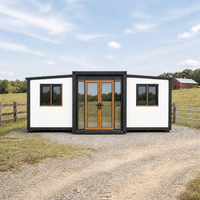 Maison conteneur extensible de 20 pieds, type ranch, de luxe, préfabriquée, modulaire, certifiée CE, installation rapide