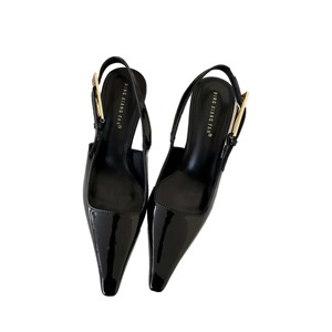 Women's Thin-heeled Low-cut Shoes with the Same Style of Toe-toe Sandals, <b>Small</b> square Pointed-toe Elegant High-heeled Shoes - Product Image 6