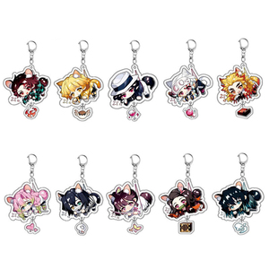 Porte-clés personnalisé en acrylique avec impression UV double face, pendentif créatif d'animation, accessoire mignon et tendance de haute qualité - Product Image 1