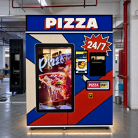Sıcak Yemek Pizza Otomatı, Sokaklar İçin Yüksek Sıcaklıklı Fırın, CE Sertifikalı, 90 Saniyede Taze Pizza Dağıtıcısı