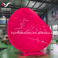 Ballon publicitaire géant gonflable personnalisé en forme de cœur avec logo imprimé, 5m, en tissu Oxford, avec ventilateur intégré, durable pour événements