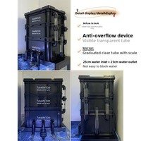 Système de circulation à trois couches 25W avec filtre à cartouche industriel noir personnalisé, pompe à eau intégrée et ensemble complet