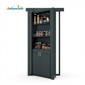 Puerta Oculta Moderna Seeyesdoor para Hoteles, Villas y Casas, Marco <span class=keywords><strong>de</strong></span> Aluminio, Puerta Secreta Oculta Tipo Librero - Product Image 1