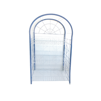 Étagère à vaisselle robuste à 4 niveaux, poids net supérieur à 5,5 kg, support en forme de X, organisateur de vaisselle autoportant pour la cuisine