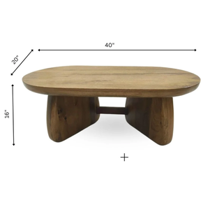โต๊ะกลางไม้เนื้อแข็งพรีเมียม Toro Capsule สำหรับห้องนั่งเล่น โฮมออฟฟิศ โรงแรม และเลานจ์ โต๊ะกาแฟไม้สุดหรู - Product Image 3
