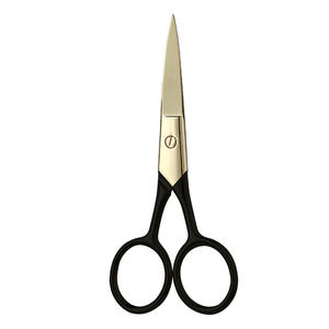 Tijeras de belleza de acero inoxidable al por mayor, pequeñas, para recortar hilos de bordado, cejas, vello de nariz y barba, herramientas curvadas de maquillaje - Product Image 4