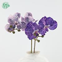 Orchidée Phalaenopsis Artificielle Réaliste 75cm à 3 Têtes pour Mariage, Décoration de Fête à Domicile, Composition Florale