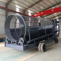 Séparateur de sable et de gravier à crible rotatif à fils, machine de lavage de sable en acier inoxydable par pulvérisation pour l'industrie minière