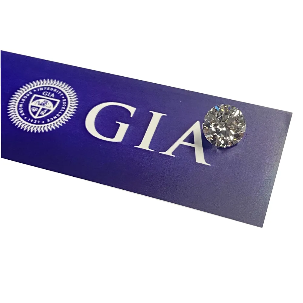 HQ драгоценные камни сертификат 1 CT лабораторное созданное выращенное CVD бриллиант D VVS2 GIA Настоящее бриллиантовое обручальное кольцо
