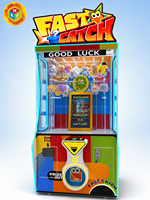 Machine à griffes à monnayeur Fast Catch Hook avec LED pour parc d'attractions