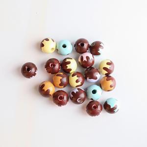 Custom 16MM Pattern Macaron Color Printing <b>Wooden</b> <b>Beads</b> for DIY Crafts Jewelry Making - Product Image 5