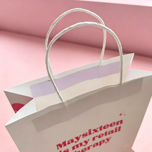 Manufacturer's Supply Recyclable Custom Logo Kraft <b>Paper</b> Bags Cosmetics Food Packaging Shopping Bag for Small Business - Product Image 5