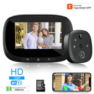 <strong>Smart</strong> Door Camera Digital Peephole Tuya APP Wireless 720P WiFi Door <strong>Viewer</strong> - Product Image 2