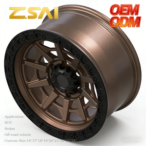 Rines Forjados para Camioneta 22x12 24x14, Diseño Cóncavo, 4x4 Todoterreno, 5x127 6x1397 6x5.5, Pintados, para Camionetas GM Ford Sierra, Bronco SUV - Product Image 2