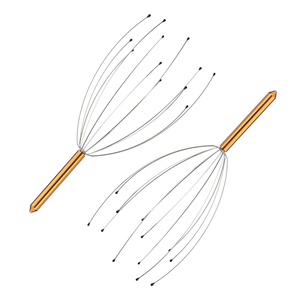 12 <span class=keywords><strong>Finger</strong></span> Kopfhaut Stress Entspannen Sie Haarwuchs und Stress abbau Kopfhaut bürste Kopf <span class=keywords><strong>massage</strong></span> gerät - Product Image 2
