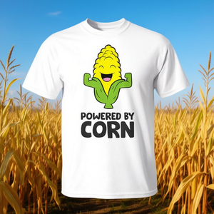 T-shirt Powered By Corn avec motif Sweet Corn, coupe unisexe - Product Image 3