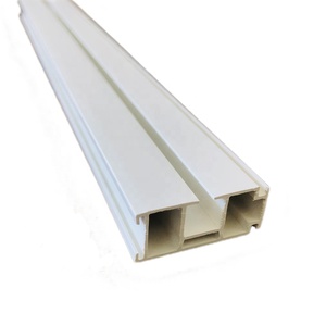 Theo dõi kép mỏng <span class=keywords><strong>PVC</strong></span> trần đường sắt cho nặng rèm cửa, Trắng cứng nhắc ép đùn hồ sơ, dễ dàng kéo trơn trượt - Product Image 3