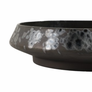 Bol en céramique émaillée artistique, centre de table contemporain, accent décoratif pour table basse - Product Image 5