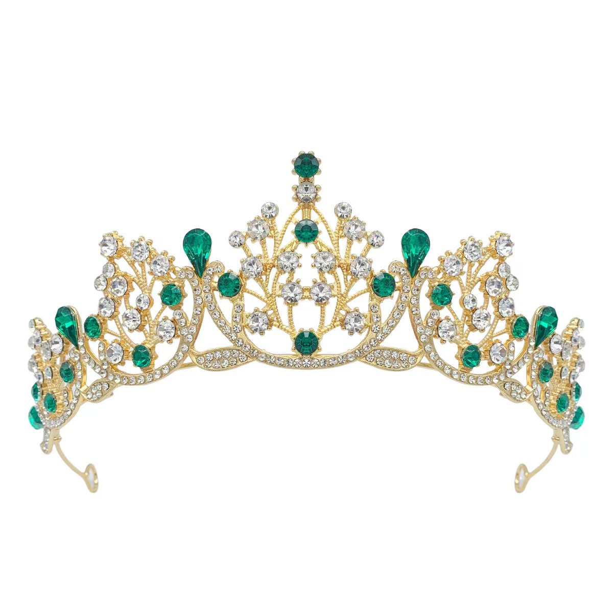 Gold + green diamond