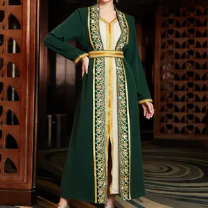 Исламская фабрика одежды BA3160, новая модель, скромные турецкие бусины из Абайи, открытые Абайи, Femme