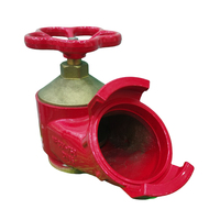 XingLong Hydrant d'incendie intérieur français de 2,5 pouces (65 mm) en laiton, finition rouge, personnalisable, capacité de charge 20 bars pour la lutte contre l'incendie