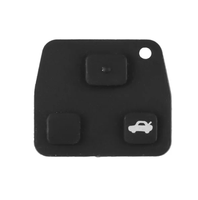 Coque de clé de voiture à distance en ABS noir à 3 boutons, compatible avec Camry, Rav4, Corolla, Prado, Yaris, Tarago, Cruiser, Land Cruiser
