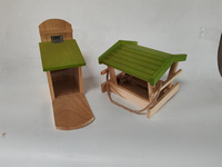 FSC BSCI Boîte à oiseaux en bois classique Mangeoire pour volière et maison d'alimentation