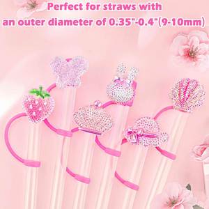 ขายส่งจุกหลอดซิลิโคนลายน่ารัก 3 มิติ ขนาด 10 มม. ได้รับการรับรองมาตรฐาน CE ล้างทำความสะอาดได้ ใช้ได้กับแก้วน้ำขนาด 30 และ 40 ออนซ์ อุปกรณ์เสริมสำหรับเครื่องดื่ม - Product Image 5