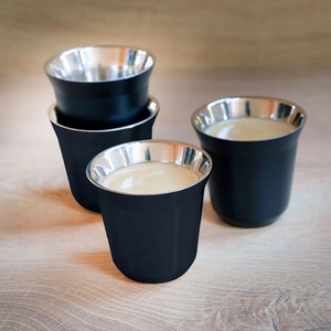 Verre à shot en acier inoxydable à <span class=keywords><strong>double</strong></span> <span class=keywords><strong>paroi</strong></span> personnalisé, haute qualité 304 Dural 80ml 160ml Tasses à café à <span class=keywords><strong>double</strong></span> <span class=keywords><strong>paroi</strong></span> pour expresso - Product Image 6