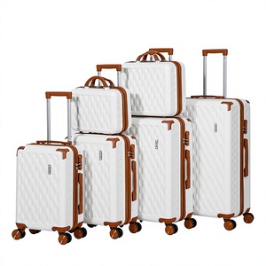 신형 대용량 ABS 여행가방 유니버설 휠 크로스보더 6피스 수트케이스 지퍼 비밀번호 보딩 비즈니스 여행용 유니섹스 - Product Image 2