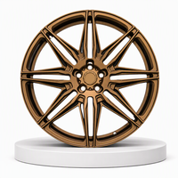 Jantes forgées sur mesure 20 21 22 pouces 5x112 5x120 Bronze à rayons fendus pour Mercedes AMG GT C63 E63 S63 Voitures de luxe et de performance
