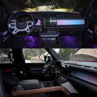 Pour Land Rover Defender 90/110/130 2020-2025 L663 lumière ambiante intérieure complète Multi couleurs RGB atmosphère lampe barre lumineuse LED
