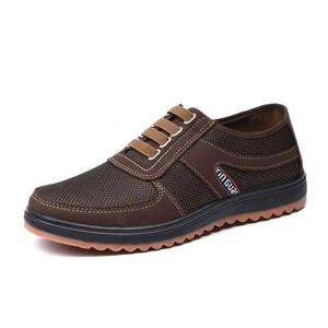 Zapatos de tela para primavera y verano con suela de tendón de vaca para hombre, antideslizantes, casuales, de una pieza, estilo walking. - Product Image 3