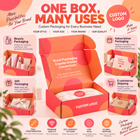 Boîte d'expédition personnalisée en carton orange durable, fabriquée à partir de matériaux recyclables et avec un design à marque privée pour les coffrets cadeaux