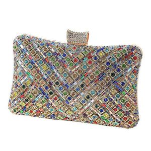 Hochzeits-Braut-Abendtaschen mit Strasssteinen, Damen-Clutch mit Perlen und Kristallen - Product Image 3