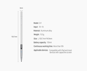 Nillkin en fiber de carbone plume 10 autonomie un bouton de contrôle universel pointe fine <span class=keywords><strong>stylet</strong></span> capacitif pour téléphone <span class=keywords><strong>ipad</strong></span> - Product Image 2
