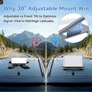 Heavy Duty Starlink Mini Magnetic Mount Bracket 30° Adjustable Base 220lbs Strong Hold Kit - Product Image 3
