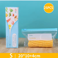 Sacs en plastique PE jetables de haute qualité avec soufflet latéral, résistants à la déchirure, pour la conservation des aliments, des aliments pour animaux, des gâteaux, avec fermeture éclair