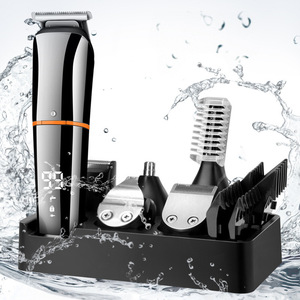 Kit <span class=keywords><strong>de</strong></span> Afeitado 6 en 1, Recargable por USB, Afeitadora Eléctrica Profesional, <span class=keywords><strong>Recortadora</strong></span> <span class=keywords><strong>de</strong></span> <span class=keywords><strong>Barba</strong></span> y Nariz, Cortadora <span class=keywords><strong>de</strong></span> Cabello para Hombre - Product Image 2
