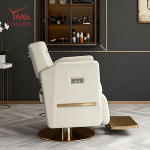 Sedia reclinabile elettrica Premium per parrucchieri con poggiatesta regolabile - Product Image 4