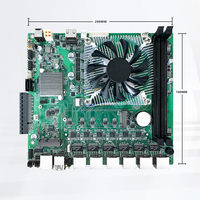 Placa Base H81 MATX Intel de 4.ª Generación Core I3 I5 I7, 6 Puertos LAN de 2.5 Gbps, Doble DDR3 para Servidor, Computadora, Firewall, Gateway, Router