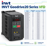 Variateur de fréquence INVT série GD20, VFD de 0,4 kW à 110 kW, 220 V, 380 V, contrôleur de vitesse de moteur triphasé AC, variateur de fréquence