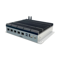 Industrial kotak Mini PC Windows, kotak Video Media 5G, stasiun I3-1115G4, tanpa kipas, dengan 5 * LAN 4 * COM port 8EMMC 128G SSD
