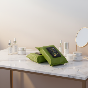 ผ้าเช็ดทำความสะอาดเครื่องสำอาง 60 ชิ้น ผ้าเช็ดทำความสะอาดผิวหน้าอะโวคาโด ผ้าเช็ดทำความสะอาดเครื่องสำอางแบบพกพา และผ้าเช็ดหน้าสำหรับมาส์กหน้า - Product Image 1